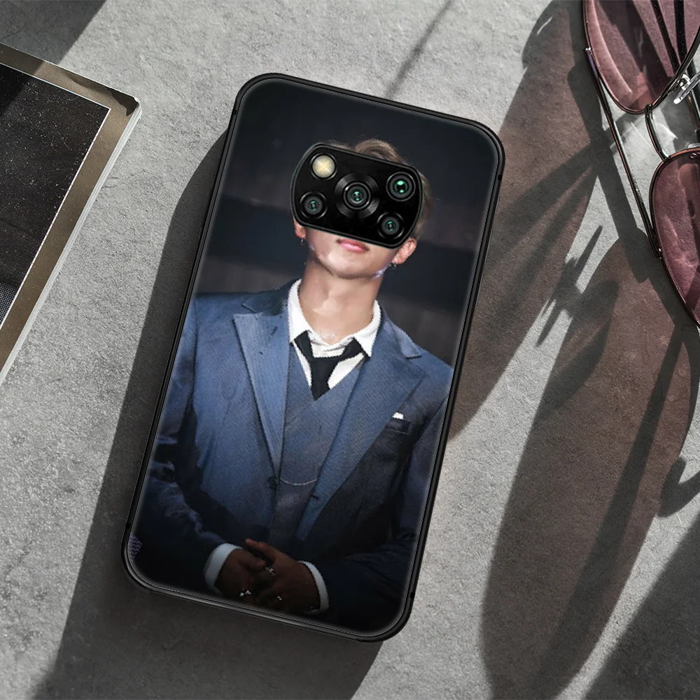 

Bangtan Boys Nam joon Kim Phone case Cover Hull For Xiaomi Mi A2 A3 8 9 9T Note 10 Se Lite Pro black Hoesjes 3D Cover Luxury