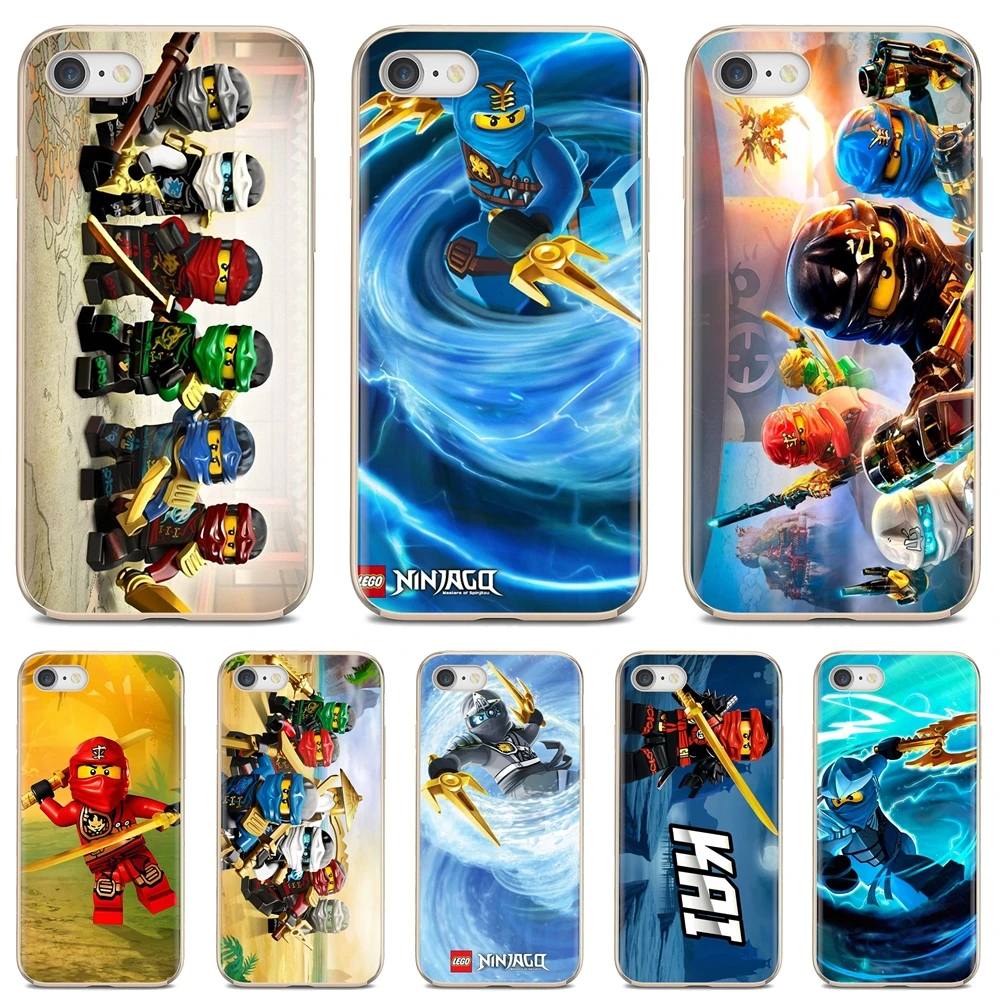 Для iPhone 10 11 12 Pro Mini 4S SE 5C 6 6S 7 8 X XR XS Plus Max 2020 ninjagos-kais-рисунки-красные-чехлы для