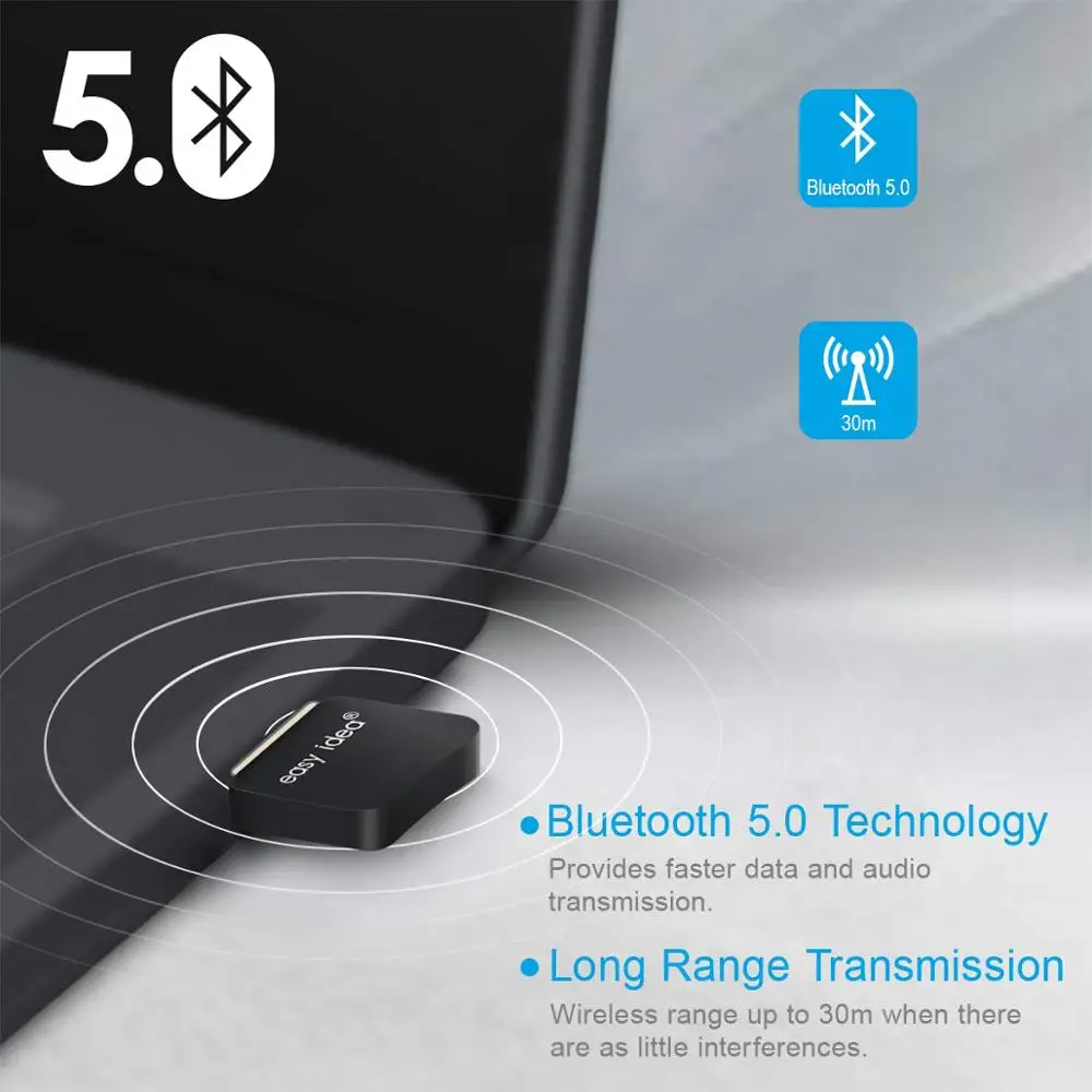 Bluetooth адаптер USB 5 0 ПК Dongle для компьютера 4 музыкальный приемник
