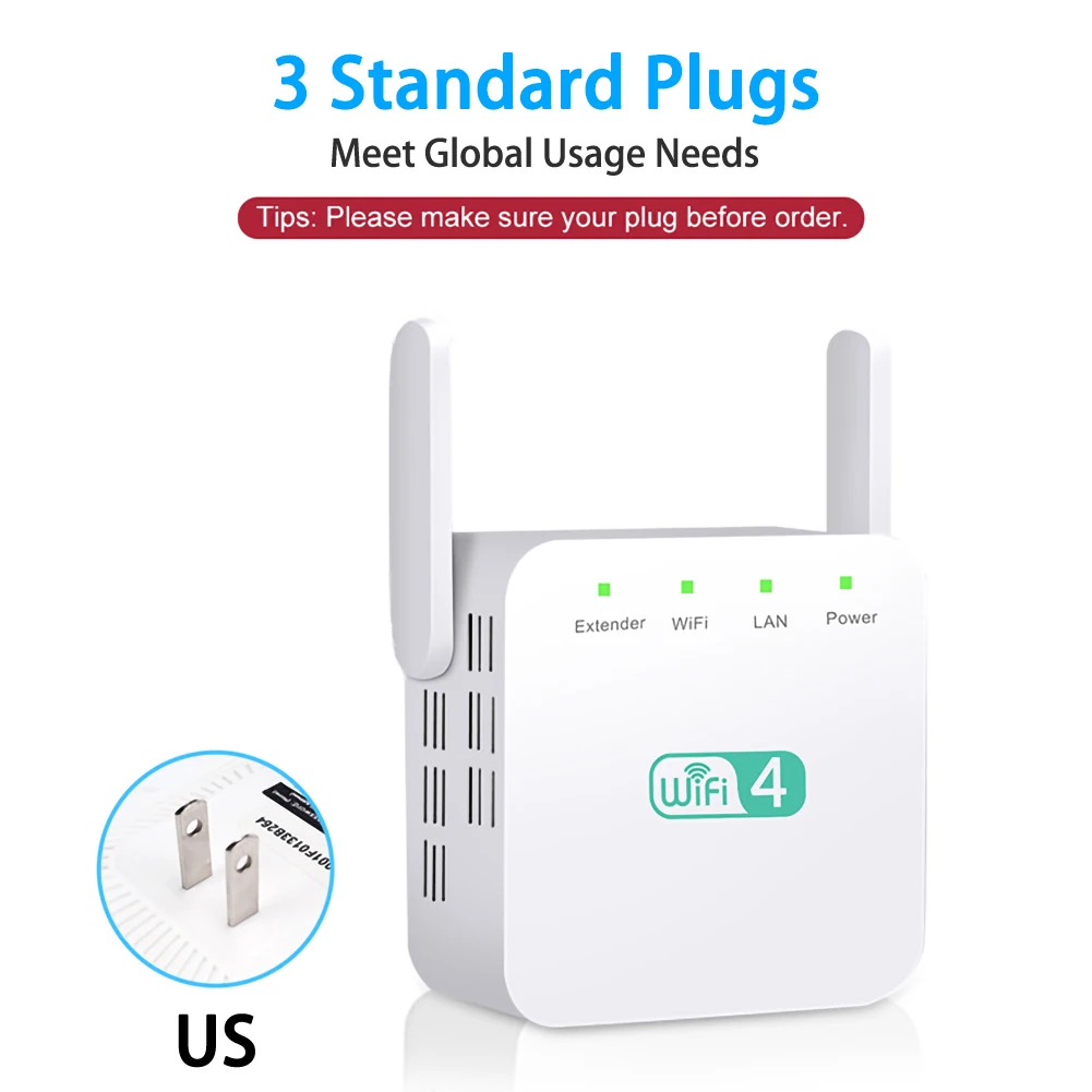 Беспроводной ретранслятор с антенной усилитель сигнала 300 Мбит/с сетевой