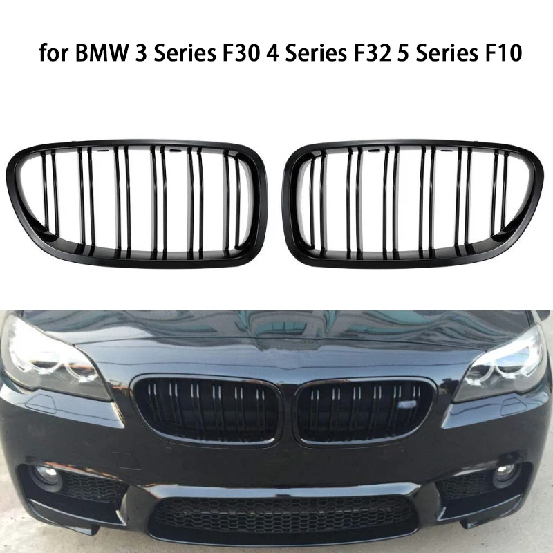 Автомобильный передний гоночный гриль матовый/глянцевый черный для BMW 3 серии F30 4