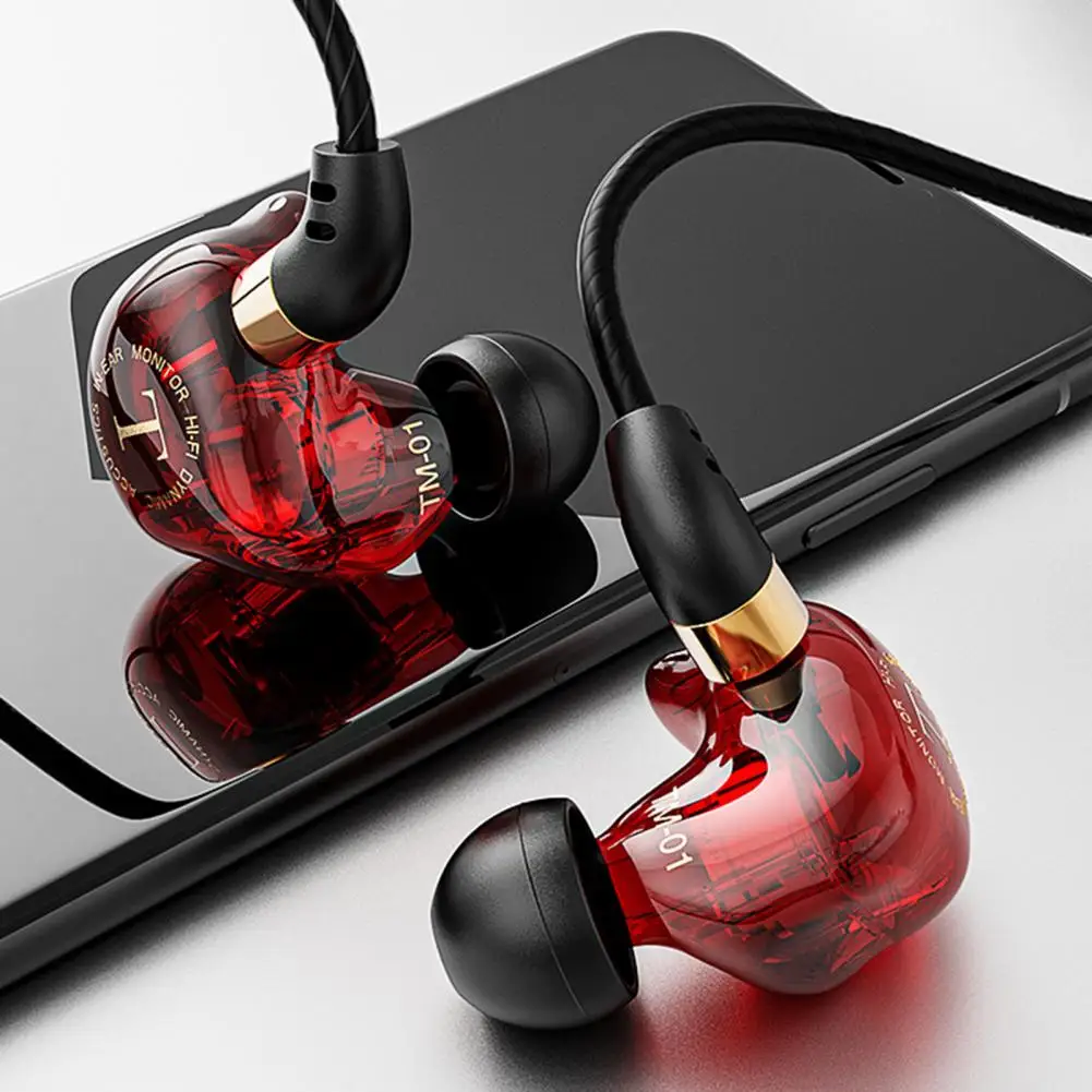 TM-01 3 5 мм проводные наушники вокруг уха стерео многофункциональная HiFi In-Ear