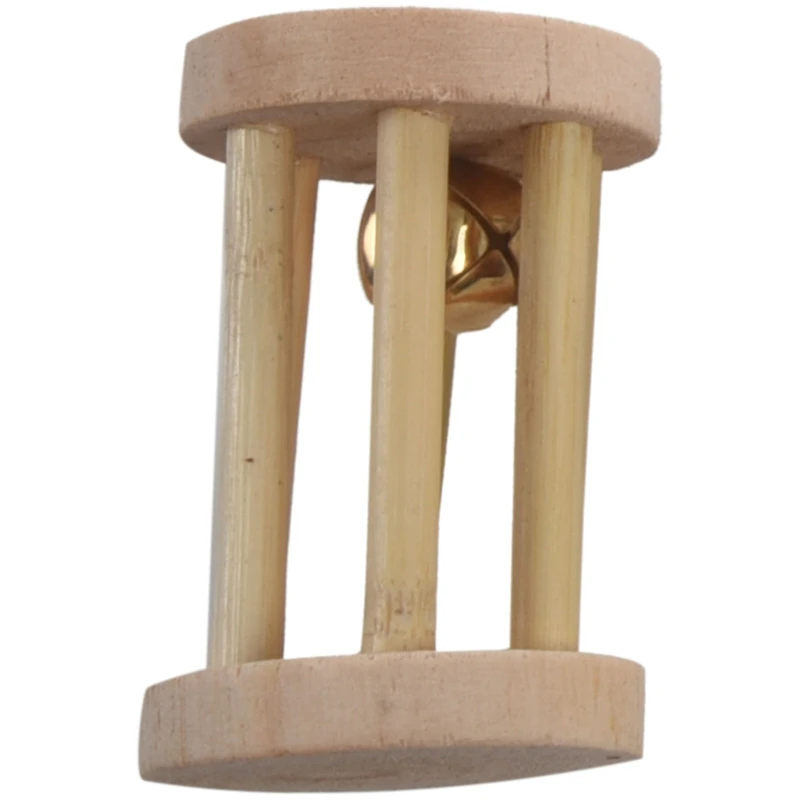 

Hamster Chew Toys, 10 Pack Natural Wooden Pine Guinea Pigs Rats Chinchillas Toys Accessories Dumbells Exercise Bell Roller Teeth