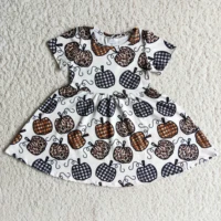 children dresses kids girl short sleeve cartoon print dress baby summer dresses for girls kids clothing outfits