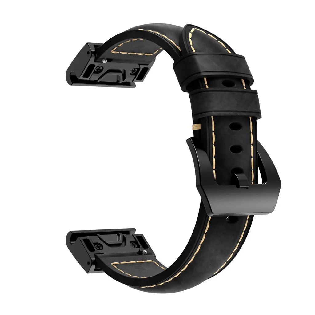 Leather Watch Strap Band For Garmin Fenix 5X/5X Plus Sports Wrist for watch series 186mm-225mm | Наручные часы