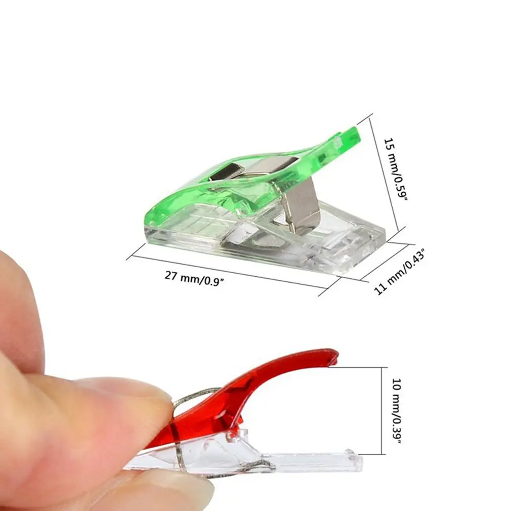 

50/100Pcs Colorful Sewing Craft Quilt Binding Plastic Clips Clamps Pack Quilt Binding Plastic Clips Clamps Pack Supplies