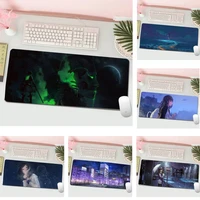 night anime gaming player desk laptop rubber mouse mat l large gamer keyboard pc desk mat computer tablet gaming mouse pad