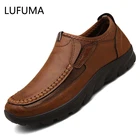 Мужские повседневные кроссовки туфли, дышащие лоферы, новинка 2021, модные удобные лоферы на плоской подошве ручной работы в стиле ретро, Мужская обувь для отдыха