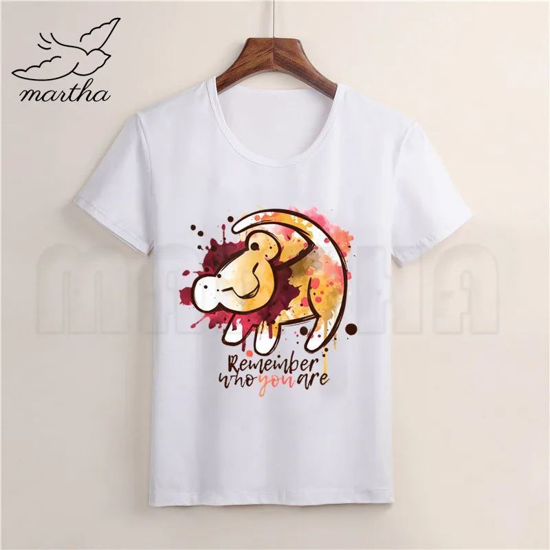 Детская футболка с изображением животных из мультфильма Акуна MATATA детская