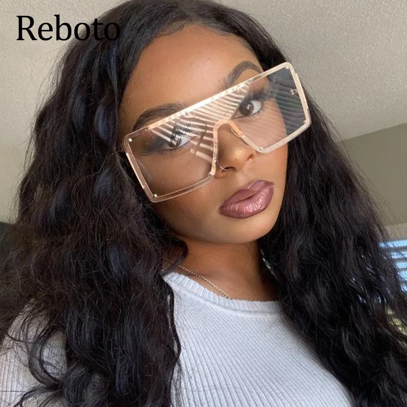 Большие Квадратные Солнцезащитные очки для женщин 2020 Роскошные брендовые модные