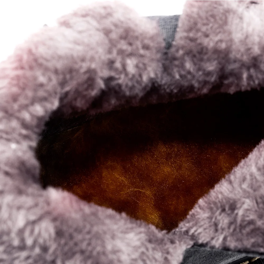 Новые зимние ботинки для мужчин сохраняющие тепло на резиновой подошве