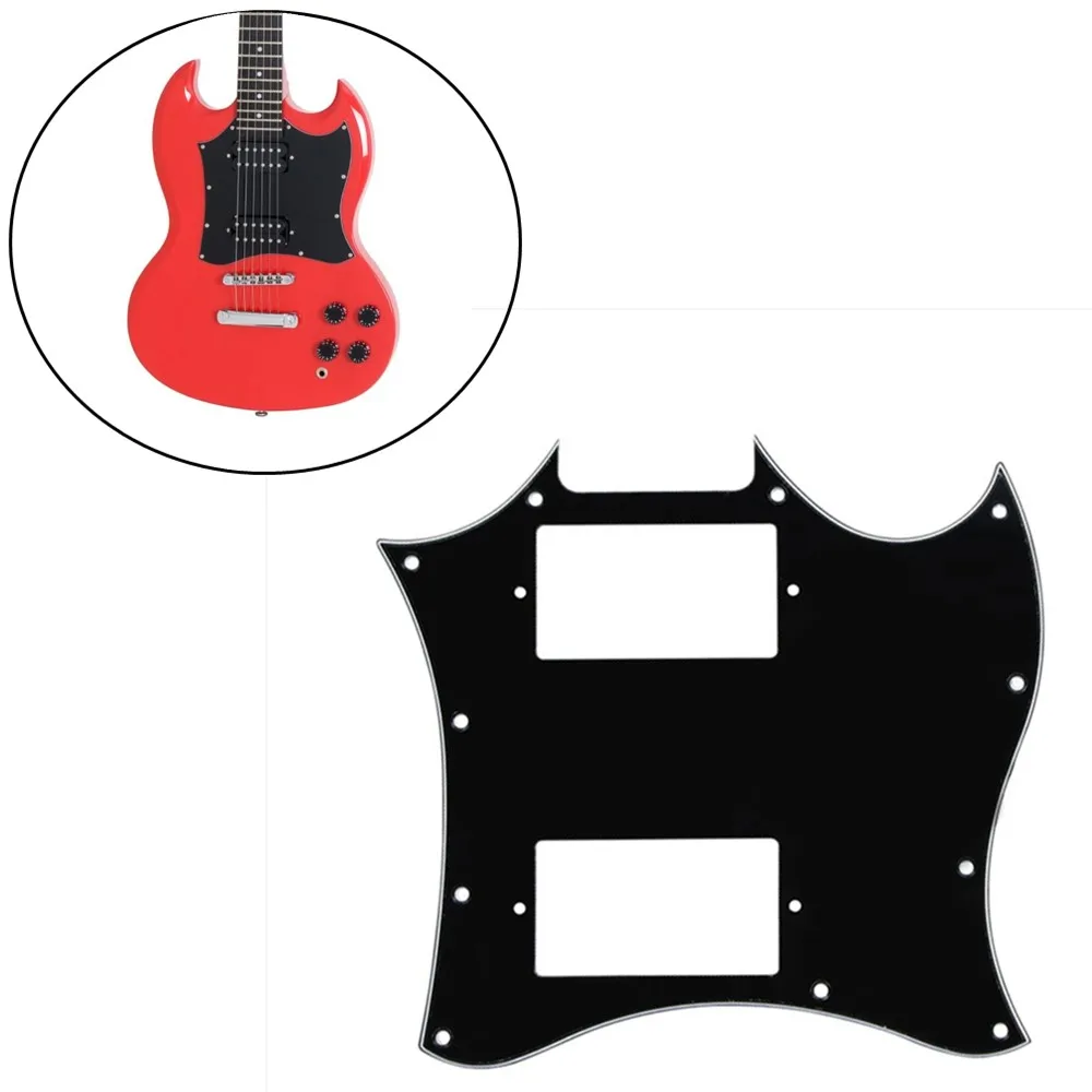 Full-Face Pickguard SG G-310 Scratch Plate For Epiphone SG Style Guitars - Black Musical Instrument Guitar Parts & Accessories