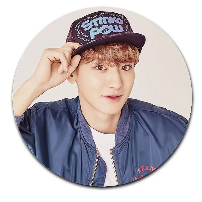 Kpop EXO значок Chanyeol Sehun Брошь булавка Рождественский подарок нагрудная булавка значок сувенир - Окраска металла: Chanyeol 1