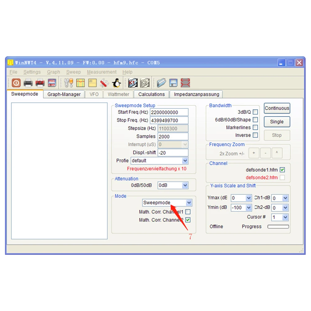 

Digital Minimum Resolution Bandwidth 5V 0.3A USB Powered Spectrum Analyzer 35-4400MHz Sweep Signal Source Power Meter