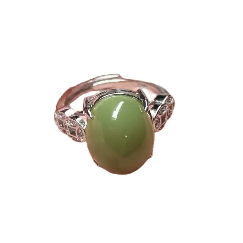 

Красивое Женское кольцо из флюорита из серебра 925 пробы