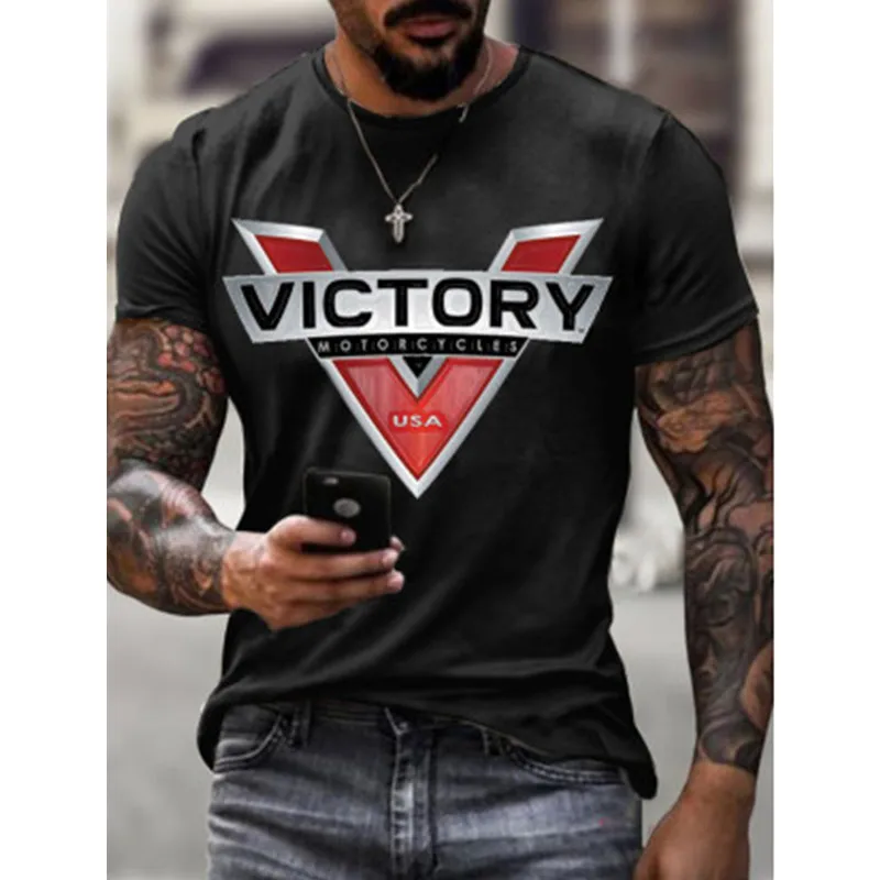 

2021 summer retro style casual fashion men's T-shirt street sports Harajuku print T-shirt short-sleeved loose oversized T-shirt
