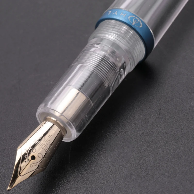 

0.5mm Nib Fountain Pen with Eyedropper High Capacity Transparent Pens Office School Supplies for Student Writing Gifts Stationer
