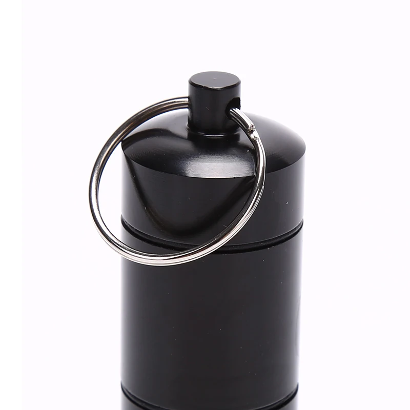 1 шт. портативный алюминиевый спасательный водонепроницаемый контейнер для