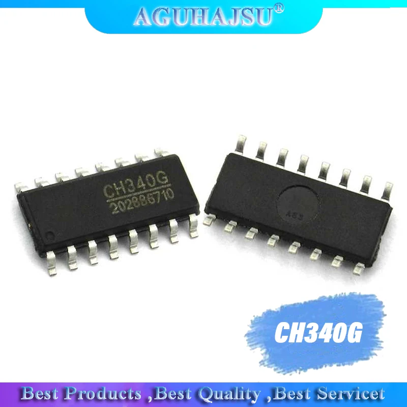 Оригинальный чип CH340G IC R3 USB для последовательного порта SOP 16 CH340 1 шт.|Интегральные