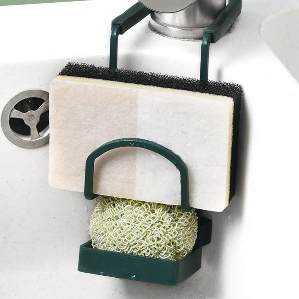 

40% Hot Sales!!! Kitchen Water Tap Faucet Metal Draining Storage Rack Sink Soap Sponge Rag Holder