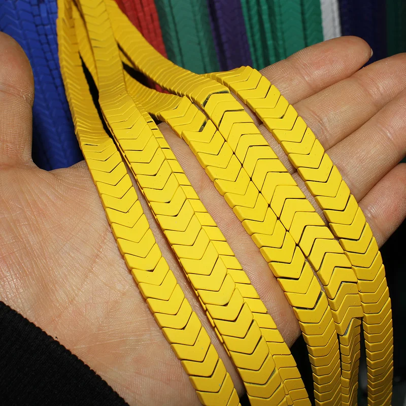 6 ~ 8 мм натуральный камень гематит свободные бусины яркие цвета матовая стрела