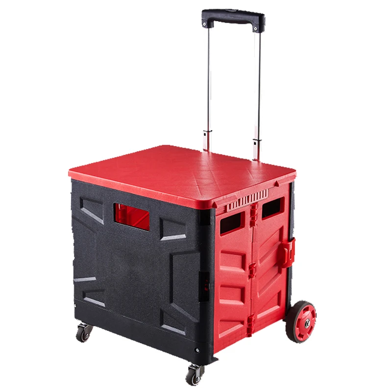 Trunk Storage Box Folding Shopping Cart Trolley  Cart Luggage Trolley Home Luggage Trolley Supermarket Luggage travelstroller