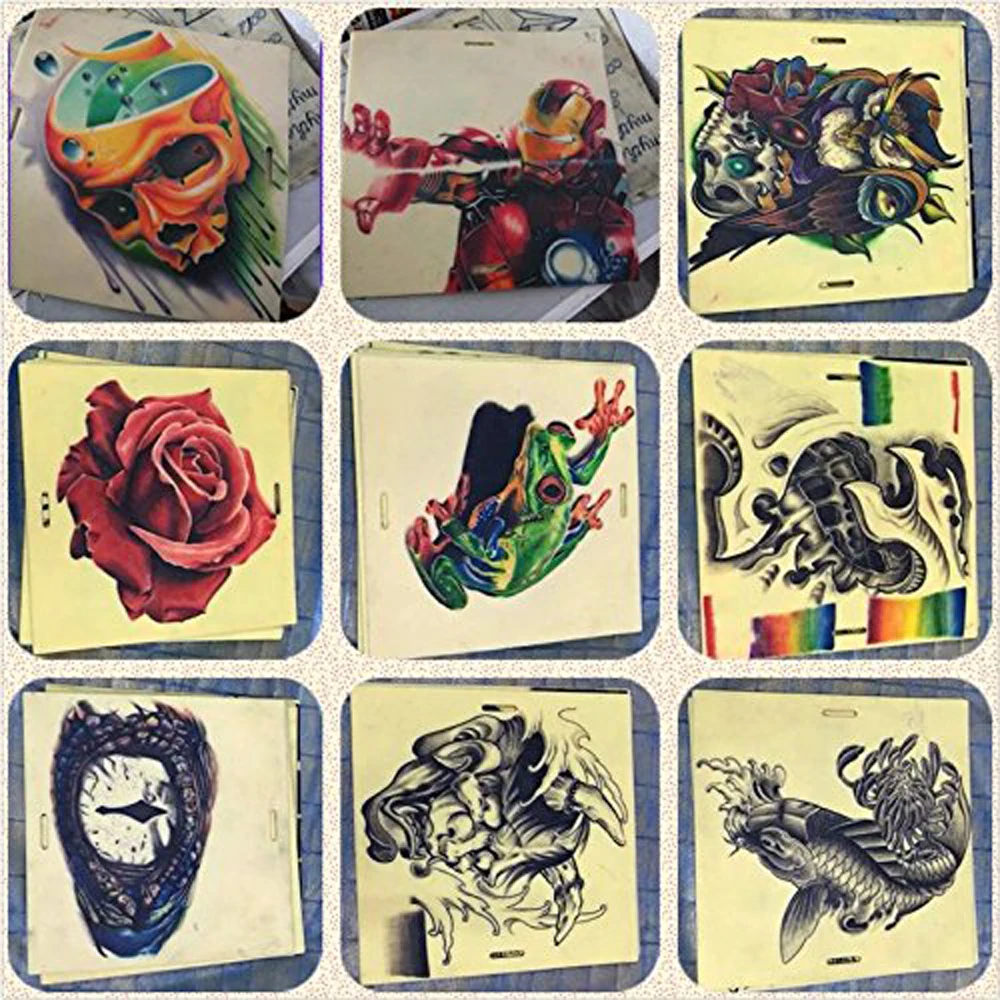 3/5/10 шт Татуировка кожа двойной Перманентный макияж бровей переводной татуировки