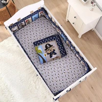 7pcs cot protector toddler infant baby bedding set cotton crib bedding set infant nursery 4bumperduvetbed coverbed skirt