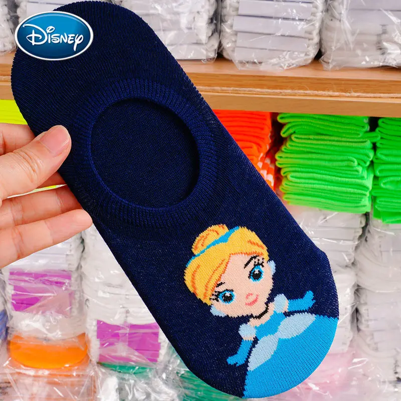 Disney короткие запасы мультфильм силиконовые полосы без шнуровки женские носки