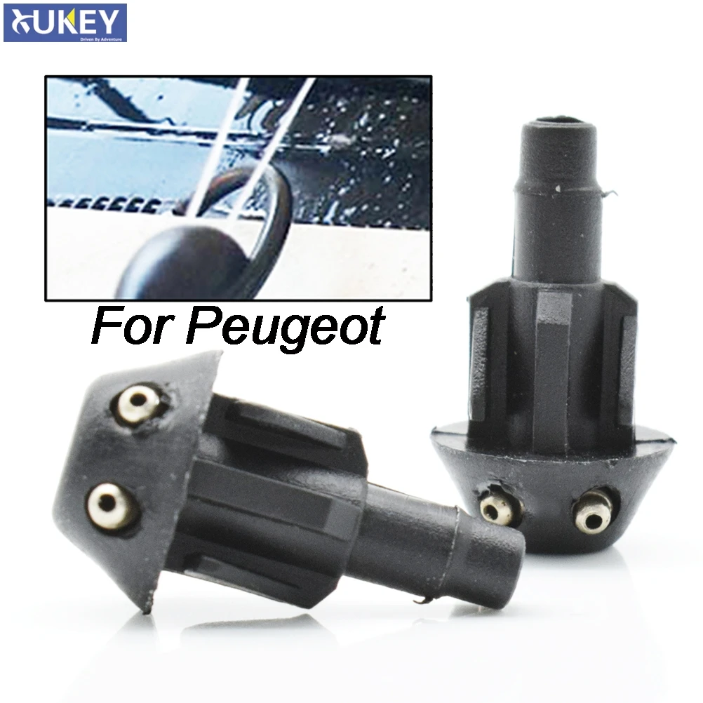 

Hood Water Liquid Jets Window Windshield Pair Front Windscreen Wiper Washer Jet Nozzle Spray For Peugeot 106 205 206 306 506