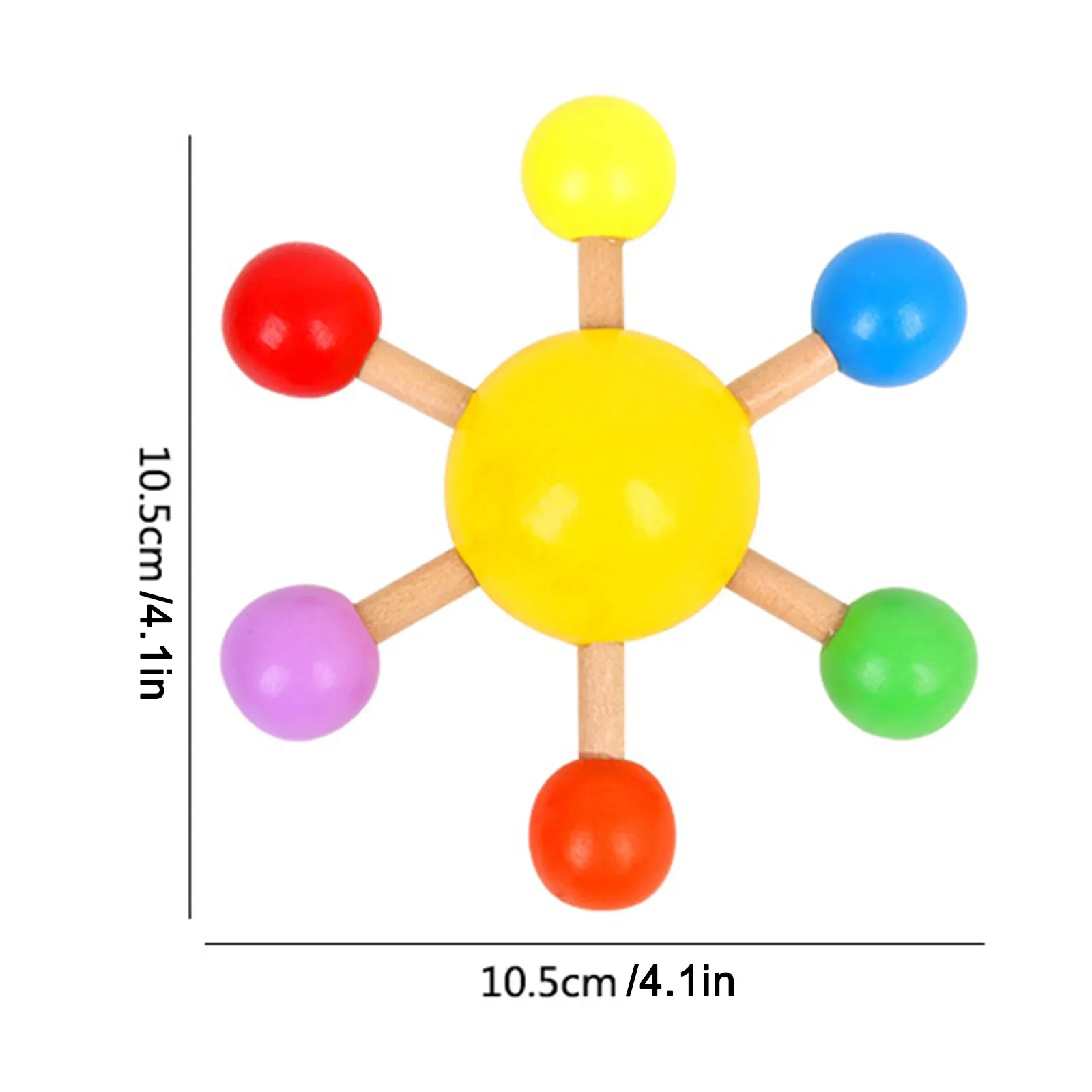 

Wooden Colorful Rotating Gyroscope Stress Relief Toys Children's Educational Toy Children's Educational Toy Anxiety Relief Toys