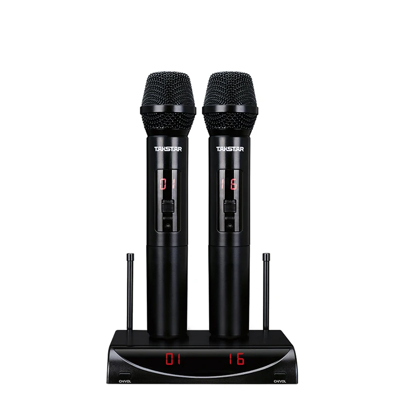 Беспроводная микрофонная система TAKSTAR UHF с дисплеями передатчика для KTV караоке, выступлений на сцене(X3