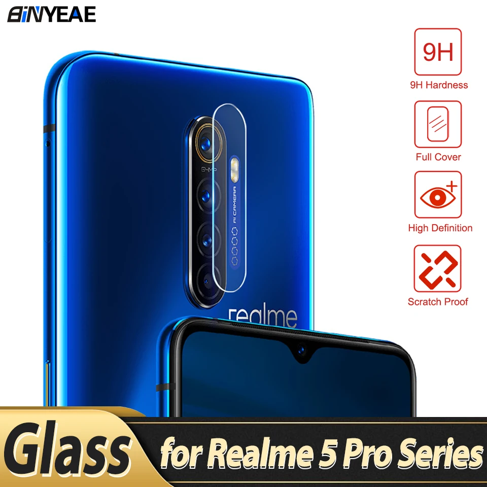 Стеклянная крышка для камеры Realme 5i 5 Pro XT X2 3 5s защита объектива чехол задняя