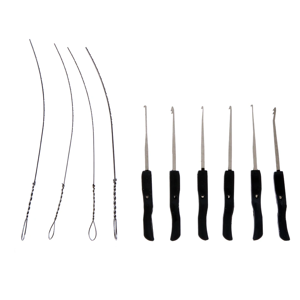 Professional 10 Pcs/Set Lock Pick Set Broken Key Remove Auto Locksmith Tools Extractor Picks | Инструменты