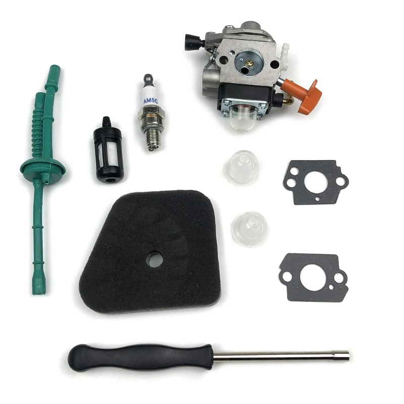 

Carburetor Air Fuel Filter Spark Plug for FS87 FS87R FS90 FS90K FS90R FS100 FS110 Trimmer Accessories Parts T5UC