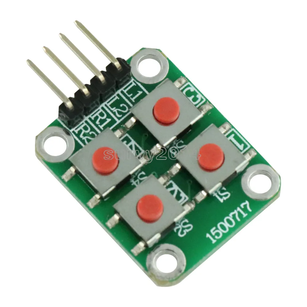 

NEW Matrix 4 Keyboard Board Module 4 Button Tactile Switch For Arduino