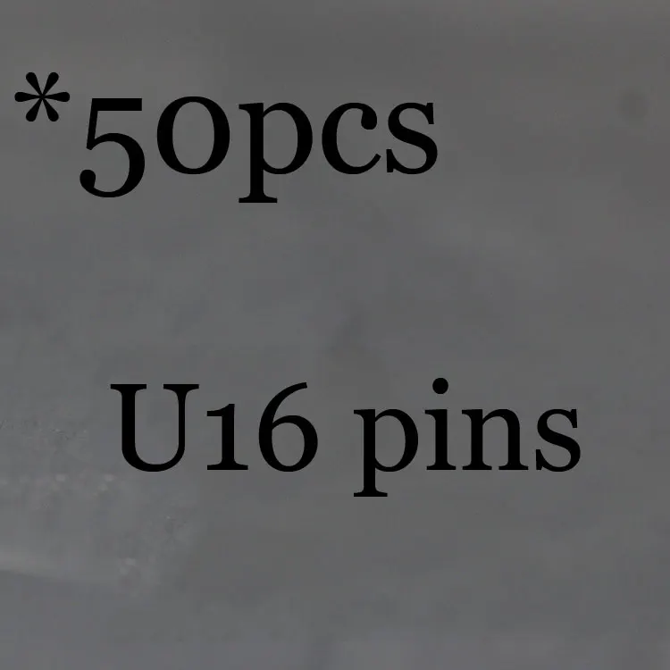 50P 9 12 14 16 18 21 Pin u-образные иглы для татуажа, Перманентный макияж, лезвие для вышивания бровей, для 3D микроблейдинга, ручная ручка для татуировки - Габаритные размеры: 50pcsU16pin