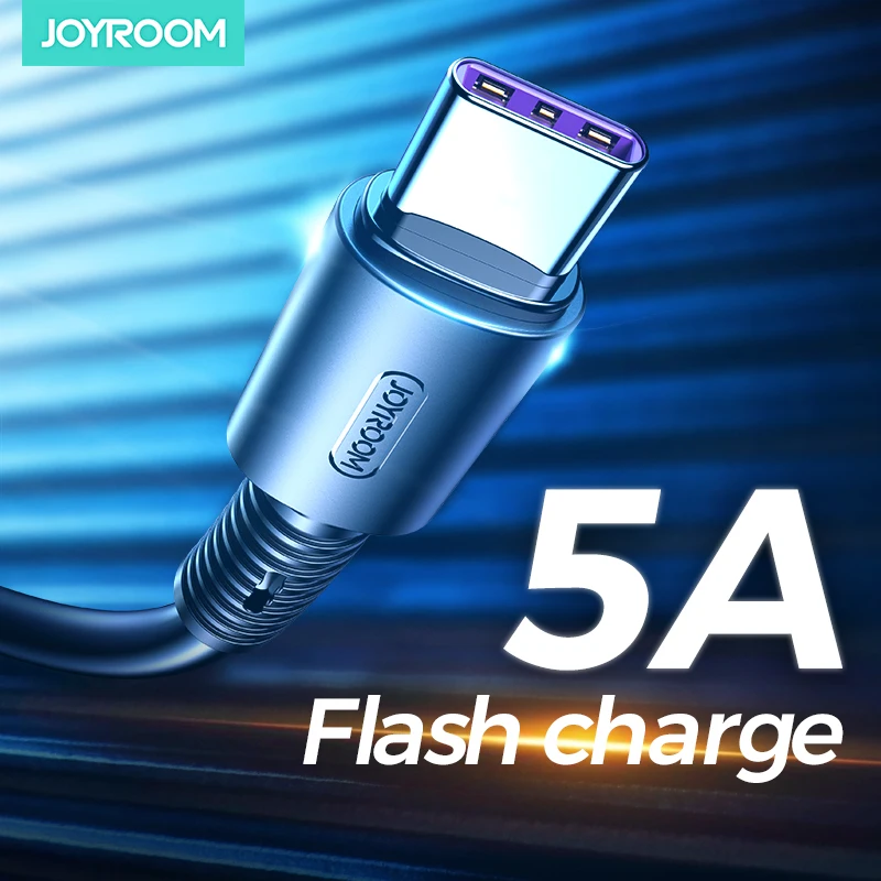 JOYROOM 5A 1 м кабель с разъемом USB Type C быстрая зарядка мобильный телефон Android