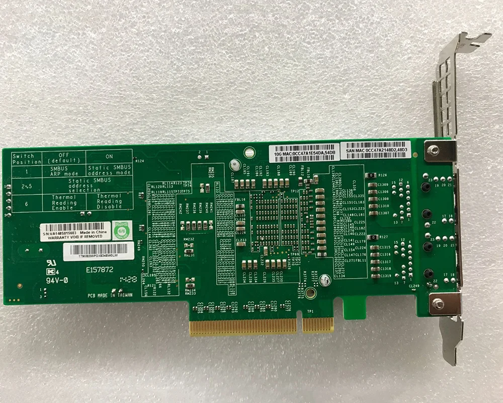 

Pulled SuperMicro AOC X540-AT2 AOC-STG-I2T REV 2.0 2-port 10GbE Network Adapter