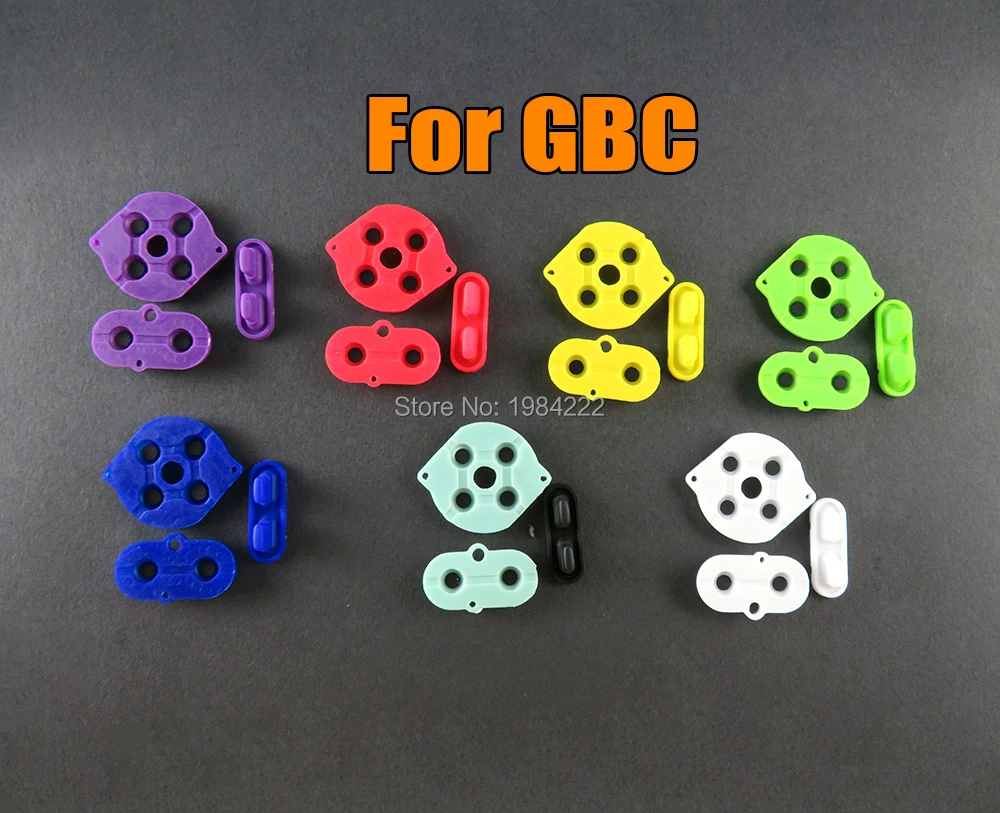Для GameBoy Color GBC System силиконовый Кондуктивный резиновые прокладки кнопка для gbc 50