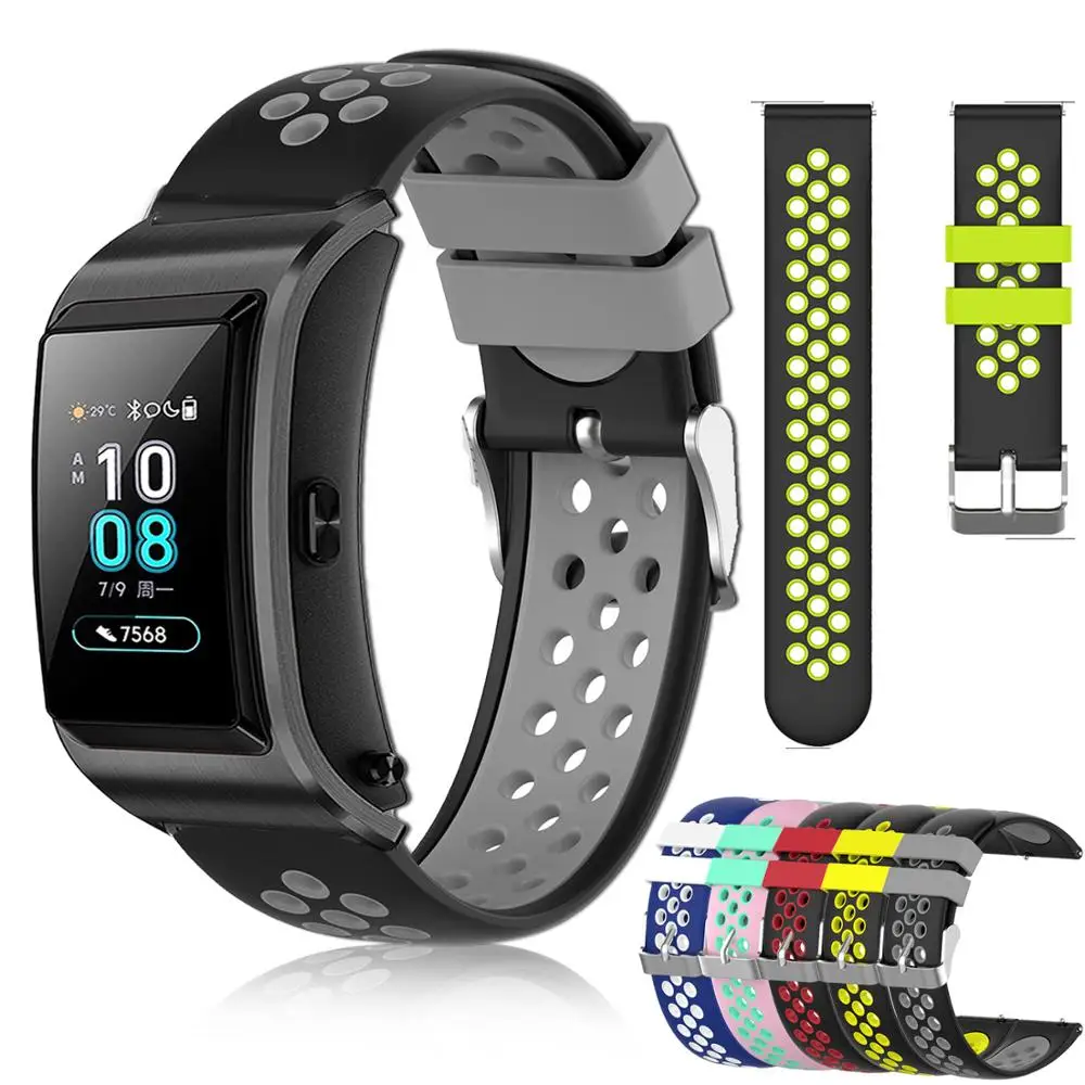 

For Huawei Talkband B5 Silicone Watch Strap Replacement sports watchbands Rubber Bracelet 18mm Watch band Huawei B5 ремешок