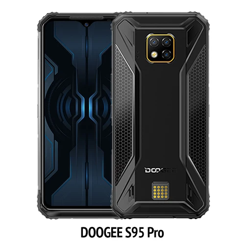 S95 Pro DOOGEE S95 Pro 8GB 128GB Android 9,0 IP68/IP69K Helio P90 смартфон NFC 6,3 ''Восьмиядерный 5150mAh 48MP Тройная камера 4G телефон - Цвет: S95 Pro