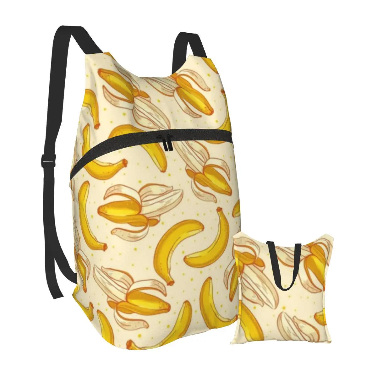 

Banana Backpacks Picnic Girl Big Backpack Leisure folding Bags
