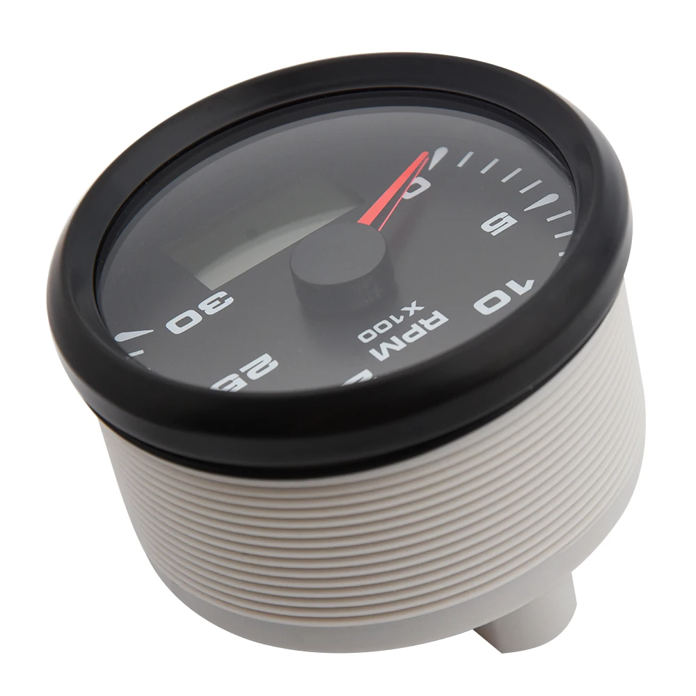 Новый 85 мм Тахометр Морской с ЖК дисплеем 3000 4000 6000 8000 об/мин датчик тахометра M16