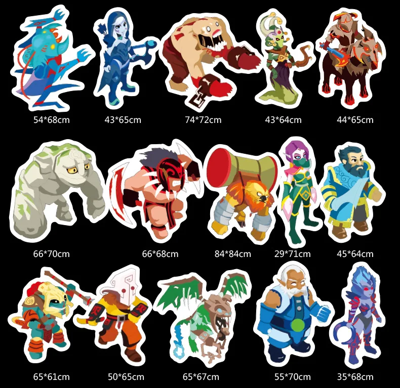 50 шт. наклейки из игры Dota sticker s Dota 2 наклейки с героями для ноутбука Pad багаж наклейка s гитарная наклейка книга стикер пакет