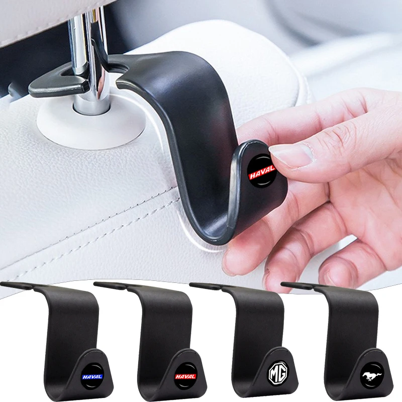 

2/4Pcs Car Seat Hook Rear Interior Portable Hanging Bag Holder For Land Rover Ranges rover sport defender freelander 2 DISCOVERY