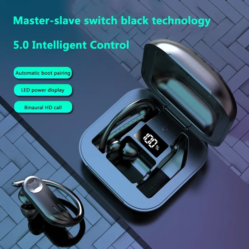 B1 Led Bluetooth наушники водонепроницаемые беспроводные TWS спортивные шумоподавляющие