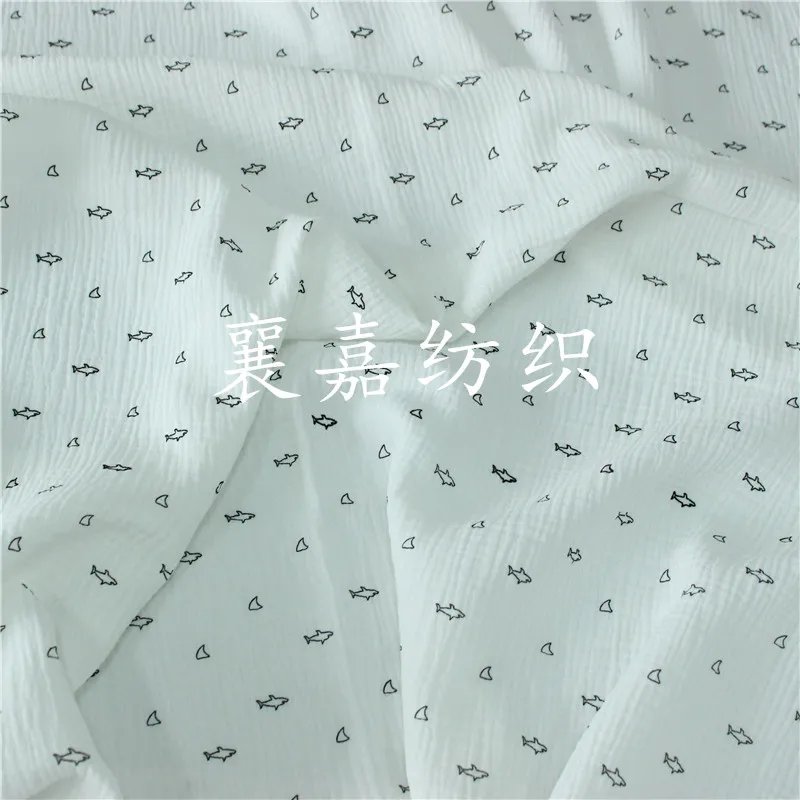 Классическое черно белое детское одеяло из двойной марли крепированного хлопка