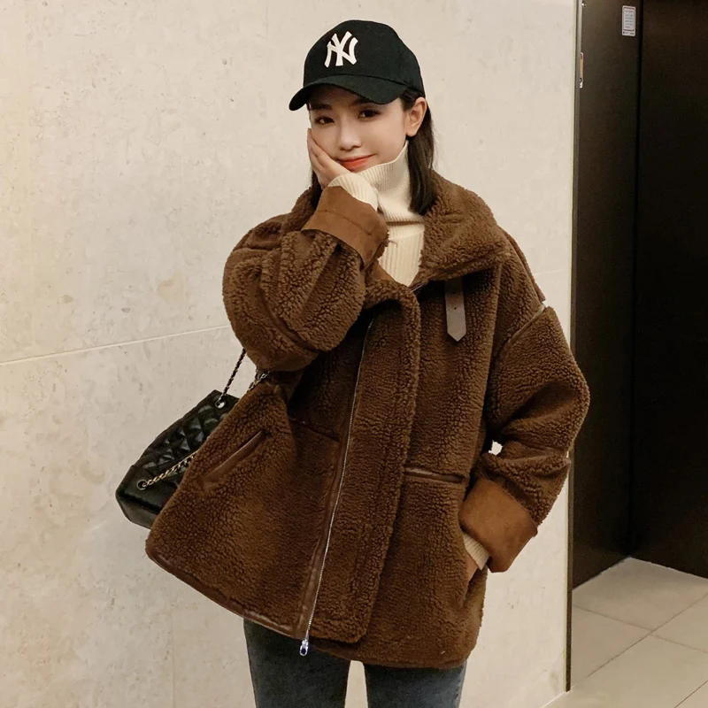 Женское зимнее меховое пальто Jiacket новинка 2019 мех ягненка женское короткое