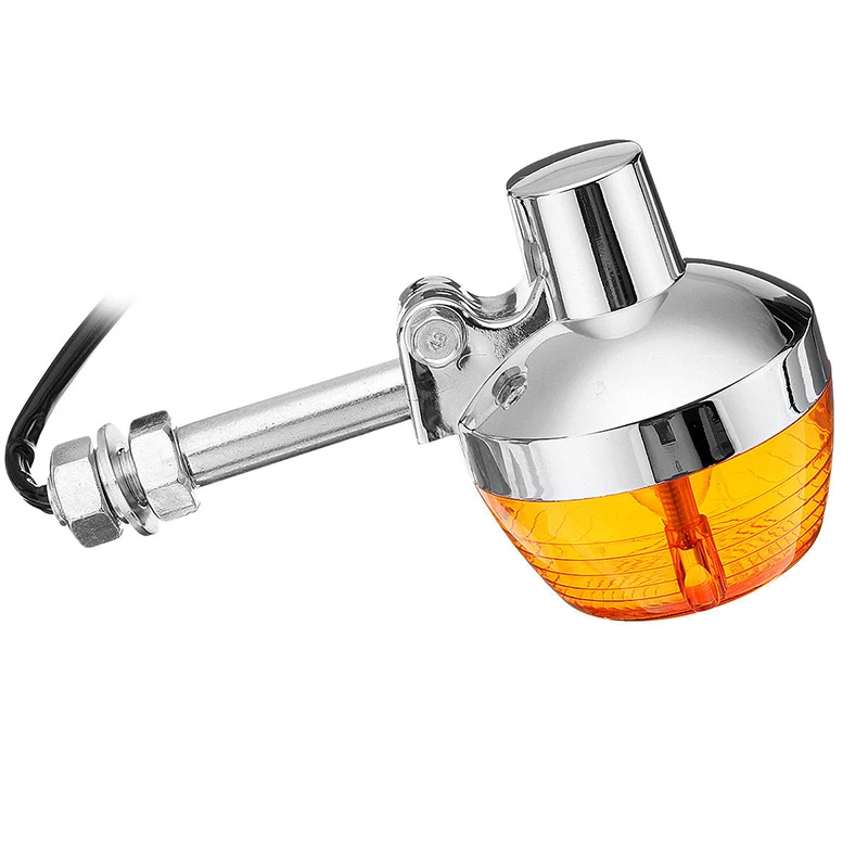 

Metal 8mm Motorcycle Lamp Amber Super Bright Long Lasting High Quality